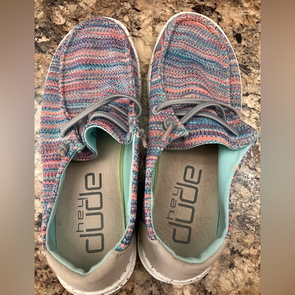 Hey Dude Colorful Knit Loafers - Picture 4 of 6